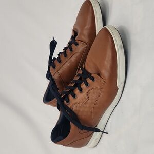 Aldo Men's Cognac Brown Lace Up Casual Shoe, size 11
